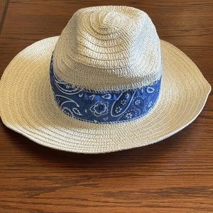 Woven Straw Blue Bandana
Paisley Hat One Size Fits Most